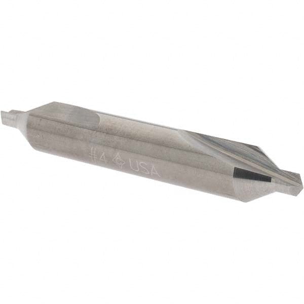 Cleveland - #4 Plain Cut 60° Incl Angle Solid Carbide Combo Drill & Countersink - Industrial Tool & Supply