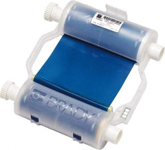 Brady - 4.33" Wide x 2,400" Long, Blue Resin Ribbon Printer Ribbon - For BBP30 Label Printer, BBP33 Label Printer, BBP35 Multicolor Sign & Label Printer, BBP37 Color & Cut Sign & Label Printer, BradyPrinter S3100, BBP31 Sign & Label Printer - Industrial Tool & Supply