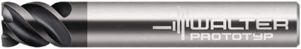 Walter-Prototyp - 8mm, 4 Flute, Single End, Solid Carbide, 0.006" Corner Radius End Mill - 2" OAL, 50° Helix, Right Hand Flute, 8mm LOC, Right Hand Cut, - Industrial Tool & Supply