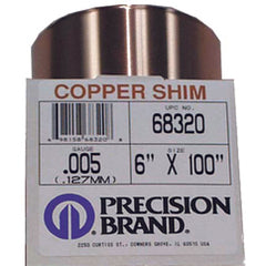 .006X6X100 COPPER SHIM - Industrial Tool & Supply
