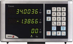 Fagor - 2 Axis, Lathe DRO System - 1µm Resolution, 5µmm Accuracy, LED Display - Industrial Tool & Supply