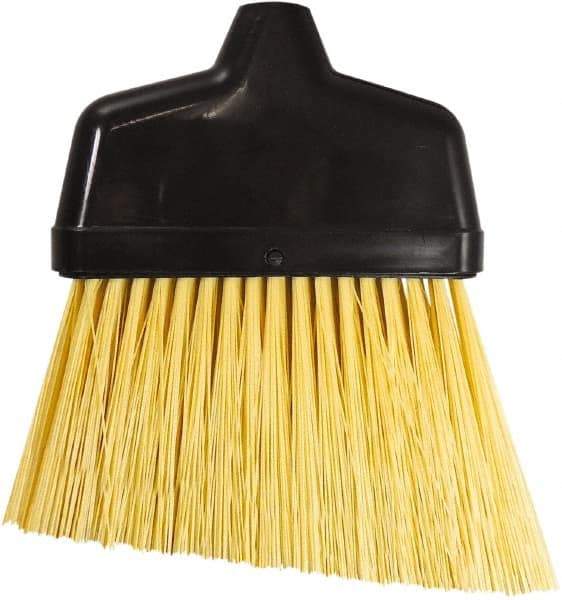 Unger - 6-3/8" Wide, Yellow Synthetic Bristles, Angled Broom - Flagged, Water Resistant - Industrial Tool & Supply