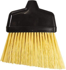 Unger - 6-3/8" Wide, Yellow Synthetic Bristles, Angled Broom - Flagged, Water Resistant - Industrial Tool & Supply