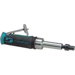 Dynabrade - 1/4" Collet, Straight Handle, Air Extended Length Die Grinder - 25,000 RPM, Front Exhaust, 20 CFM, 0.4 hp, 90 psi, 1/4" Inlet - Industrial Tool & Supply