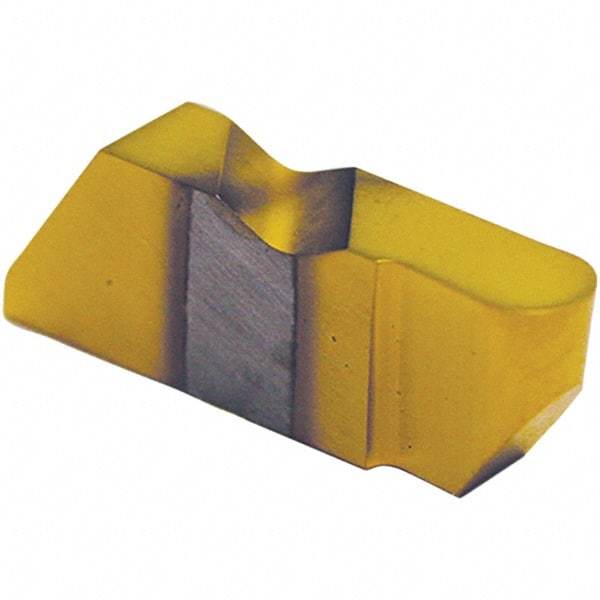 Tool-Flo - 3062FLRD Grade AC3R, 3.18mm Cutting Width Carbide Grooving Insert - 1/4" Max Depth of Cut, Left Hand, 1/16" Corner Radius, TiAlN Finish - Industrial Tool & Supply