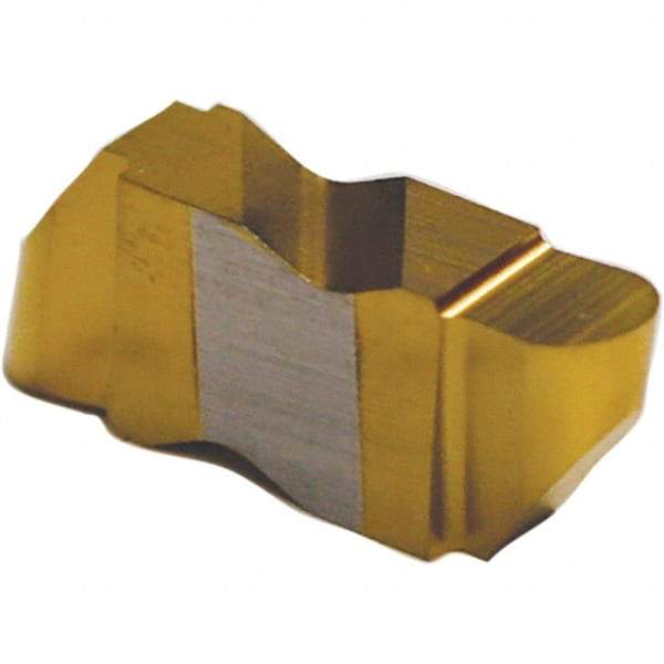 Tool-Flo - 4062FLRP Grade AC50C, 3.18mm Cutting Width Carbide Grooving Insert - 6.35mm Max Depth of Cut, Left Hand, 1.57mm Corner Radius, AlTiN Finish - Industrial Tool & Supply
