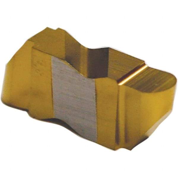 Tool-Flo - 3047FLRP Grade AC3R, 2.39mm Cutting Width Carbide Grooving Insert - 4.57mm Max Depth of Cut, Right Hand, 1.19mm Corner Radius, TiAlN Finish - Industrial Tool & Supply