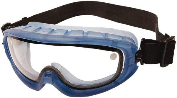 bolle SAFETY - Size Universal, Clear Anti-Fog & Scratch Resistant Lens, Safety Goggles - Ventless, Blue Frame, Over the Glass Style - Industrial Tool & Supply