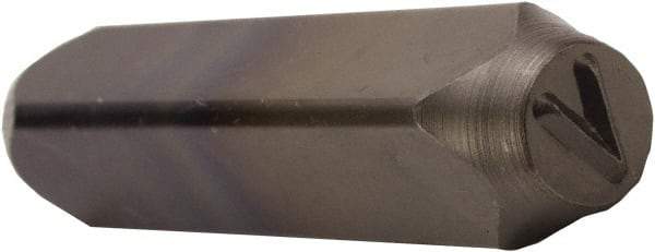 C.H. Hanson - Letter V Machine Made Individual Steel Stamp - 1/4" Character - Industrial Tool & Supply