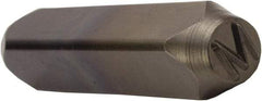 C.H. Hanson - 5/32" Character Size, M Character, Heavy Duty Individual Steel Stamp - Industrial Tool & Supply