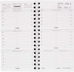 AT-A-GLANCE - 485 Sheet, 3-1/4 x 6-1/4", Weekly Appointment Refill - White - Industrial Tool & Supply