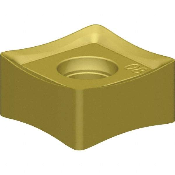 Kennametal - SNHJ444 LD Grade KC520M Carbide Milling Insert - TiAlN Finish, 1/4" Thick, 1/2" Inscribed Circle, 1/16" Corner Radius - Industrial Tool & Supply