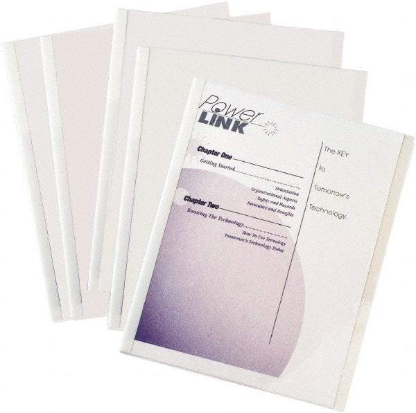 C-LINE - 11" Long x 8" Wide Report Cover - White - Industrial Tool & Supply