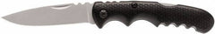 Coast Cutlery - 3" Blade, 7-1/8" OAL, Drop Point Folding Knife - 4-1/8" Closed Length, Nylon - Industrial Tool & Supply
