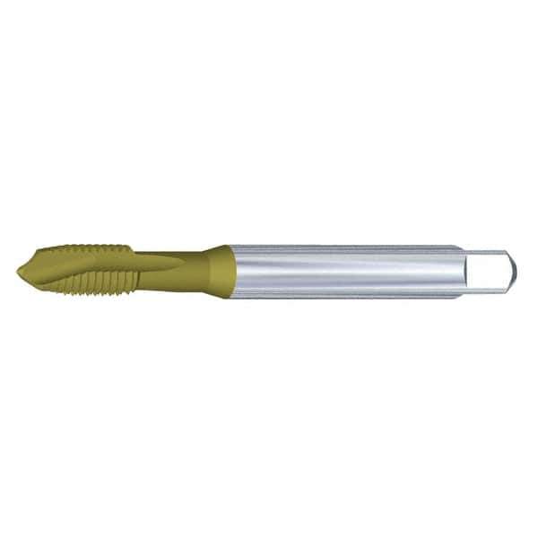 Kennametal - M16x2.00 Metric, 3 Flute, Oxide Finish, Vanadium High Speed Steel Spiral Point Tap - Plug Chamfer, Right Hand Thread, 110mm OAL, 24mm Thread Length, 12mm Shank Diam, 6H Class of Fit, Series T820 - Exact Industrial Supply