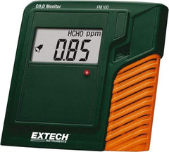 Extech - Audible, Visual Alarm, LCD Display, Formaldehyde Monitor - Monitors Formaldehyde, 0 to 50°C Working Temp, CE Listed - Industrial Tool & Supply