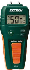 FLIR - 41 to 113°F Operating Temp, Moisture Meter - Digital Display, Accurate to ±3%, Includes (4) Pins, Protective Cap, 9V Battery - Industrial Tool & Supply