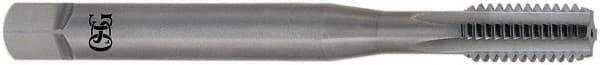 OSG - M20x2.50 Metric Coarse 4 Flute Bright Finish Solid Carbide Straight Flute Machine Tap - Modified Bottoming, Right Hand Thread, 105mm OAL, 48mm Thread Length, H5 Limit, Oversize - Exact Industrial Supply