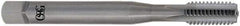 OSG - M20x1.50 Metric Fine 4 Flute Bright Finish Solid Carbide Straight Flute Machine Tap - Modified Bottoming, Right Hand Thread, 95mm OAL, 45mm Thread Length, H4 Limit, Oversize - Exact Industrial Supply