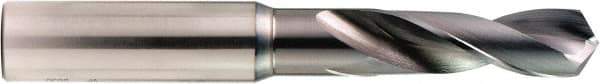OSG - 8.7mm 130° Spiral Flute Powdered Metal Screw Machine Drill Bit - V Finish, Right Hand Cut, 40mm Flute Length, 90mm OAL, Standard Point, Straight Shank - Industrial Tool & Supply