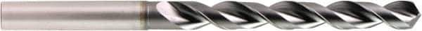 OSG - Letter P 120° Powdered Metal Jobber Drill - V Finish, Right Hand Cut, Spiral Flute, Straight Shank, 125mm OAL, Standard Point - Industrial Tool & Supply