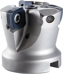 OSG - 5 Inserts, 63mm Cutter Diam, 0.06" Max Depth of Cut, Indexable High-Feed Face Mill - 22.23mm Arbor Hole Diam, 0.315" Keyway Width, 1.9685" High, PHC12R063M22.2-5 Toolholder, SXMT12.. Inserts, Series PHOENIX-PHC - Industrial Tool & Supply