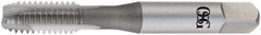 OSG - #10-24 UNC, 2 Flute, TiCN Finish, High Speed Steel Spiral Point Tap - Plug Chamfer, Right Hand Thread, 2-3/8" OAL, 7/8" Thread Length, 0.194" Shank Diam, Series 105H - Exact Industrial Supply
