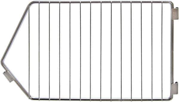 Quantum Storage - 9" Wide, Open Shelving Accessory/Component - Chrome, Chrome Finish, 20" Long, Use with 20" Width Modular Stacking Baskets - Industrial Tool & Supply