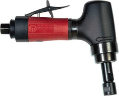 Chicago Pneumatic - 1/4" Collet, Angle Handle, Air Angle Die Grinder - 20,000 RPM, Rear Exhaust, 8.25 CFM, 0.7 hp, 90 psi, 1/4 BSP Inlet - Industrial Tool & Supply