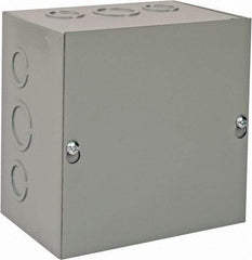 nVent Hoffman - Steel Junction Box Enclosure Screw Flat Cover - NEMA 1, 6" Wide x 6" High x 4" Deep - Industrial Tool & Supply