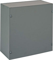 nVent Hoffman - Steel Junction Box Enclosure Screw Flat Cover - NEMA 1, 12" Wide x 12" High x 6" Deep - Industrial Tool & Supply