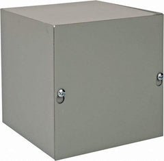 nVent Hoffman - Steel Junction Box Enclosure Screw Flat Cover - NEMA 1, 6" Wide x 6" High x 6" Deep - Industrial Tool & Supply