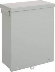 nVent Hoffman - Steel Junction Box Enclosure Screw Flat Cover - NEMA 3R, 8" Wide x 10" High x 4" Deep - Industrial Tool & Supply