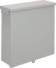 nVent Hoffman - Steel Junction Box Enclosure Screw Flat Cover - NEMA 3R, 12" Wide x 12" High x 4" Deep - Industrial Tool & Supply