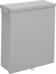 nVent Hoffman - Steel Junction Box Enclosure Screw Flat Cover - NEMA 3R, 10" Wide x 12" High x 4" Deep - Industrial Tool & Supply