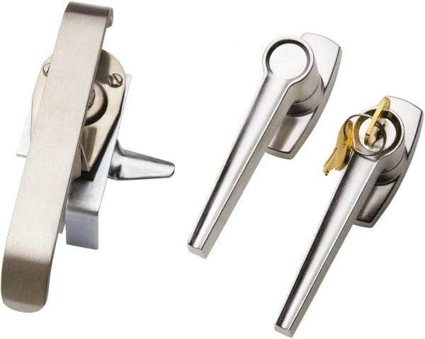 nVent Hoffman - 12 NEMA Rated, Electrical Enclosure Steel Keylock Kit - For Use with Type 12 Enclosure, Includes Adjustable Rod Guides, All Hardware, Handle, Latch & Latch Rods - Industrial Tool & Supply