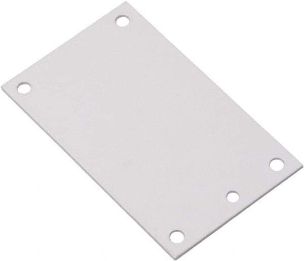 nVent Hoffman - 4-7/8" OAW x 4-7/8" OAH Powder Coat Finish Electrical Enclosure Junction Box Panel - 6" x 6" Box, 14 Gauge Steel, Use with A606CH/A606CHEMC/A606CHFTC/A606CHNF/A606CHQR/A606LP/A606NF/A606SC/D664IS/D666IS - Industrial Tool & Supply