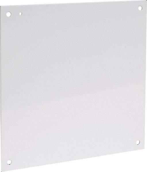 nVent Hoffman - 17" OAW x 17" OAH Powder Coat Finish Electrical Enclosure Nonperforated Panel - 20" x 20" Box, 12 Gauge Steel, Use with A202006LP/A202008LP/A202010LP/A20H20ALP/A20H20BLP/A20H20BLP3PT - Industrial Tool & Supply