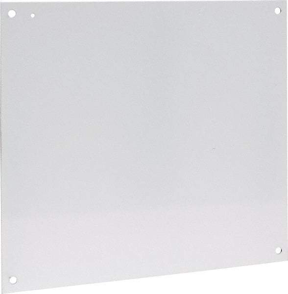 nVent Hoffman - 18-1/2" OAW x 21" OAH Powder Coat Finish Electrical Enclosure Nonperforated Panel - 24" x 20" Box, 14 Gauge Steel, Use with A24N2010LP/A24N206LP/A24N208LP/A24N20BLP/A24N20CLP/A30N24ALP - Industrial Tool & Supply