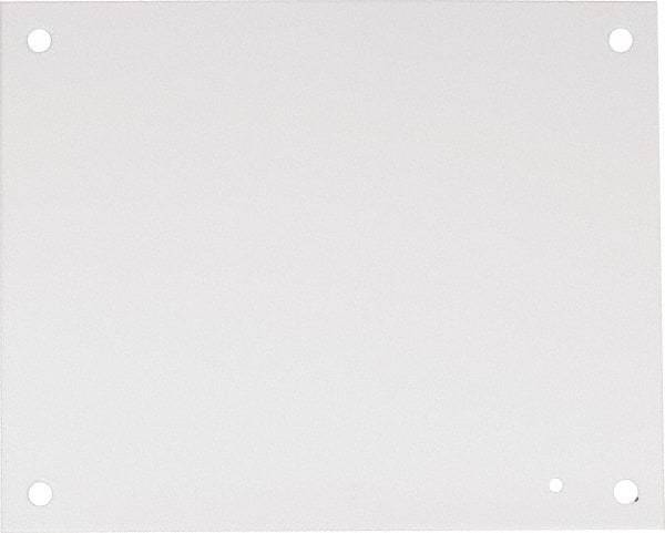 nVent Hoffman - 10-1/2" OAW x 13" OAH Powder Coat Finish Electrical Enclosure Nonperforated Panel - 16" x 12" Box, 14 Gauge Steel, Use with A16N126LP/A16N128LP/A16N12ALP/A16N12BLP - Industrial Tool & Supply