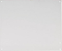 nVent Hoffman - 10-1/4" OAW x 12-1/4" OAH Powder Coat Finish Electrical Enclosure Nonperforated Panel - 14" x 12" Box, 14 Gauge Steel, Use with A14N124/A14N126/A14N128 - Industrial Tool & Supply