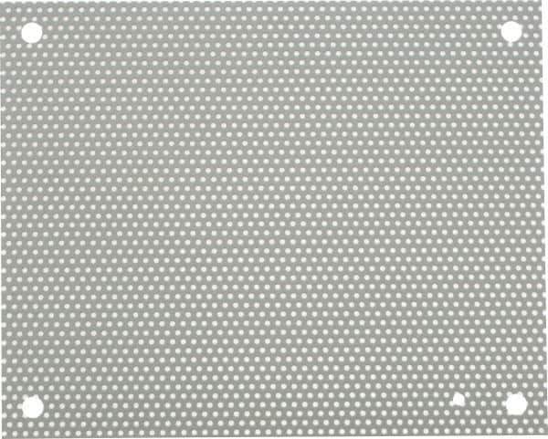 nVent Hoffman - 10-1/2" OAW x 13" OAH Powder Coat Finish Electrical Enclosure Perforated Panel - 16" x 12" Box, 16 Gauge Steel, Use with A16N12ALP/A16N12MPP - Industrial Tool & Supply
