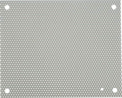 nVent Hoffman - 10-1/2" OAW x 13" OAH Powder Coat Finish Electrical Enclosure Perforated Panel - 16" x 12" Box, 16 Gauge Steel, Use with A16N12ALP/A16N12MPP - Industrial Tool & Supply