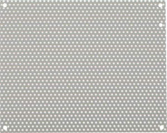 nVent Hoffman - 8-1/4" OAW x 10-1/4" OAH Powder Coat Finish Electrical Enclosure Perforated Panel - 12" x 10" Box, 16 Gauge Steel, Use with A12N104/A12N106/A12R106HCR - Industrial Tool & Supply