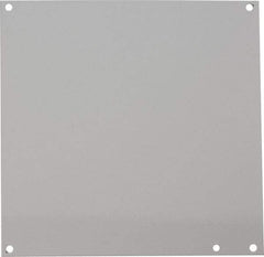 nVent Hoffman - 8-7/8" OAW x 8-7/8" OAH Powder Coat Finish Electrical Enclosure Junction Box Panel - 10" x 10" Box, 14 Gauge Steel, Use with A10106PHC/A10106PHCW - Industrial Tool & Supply