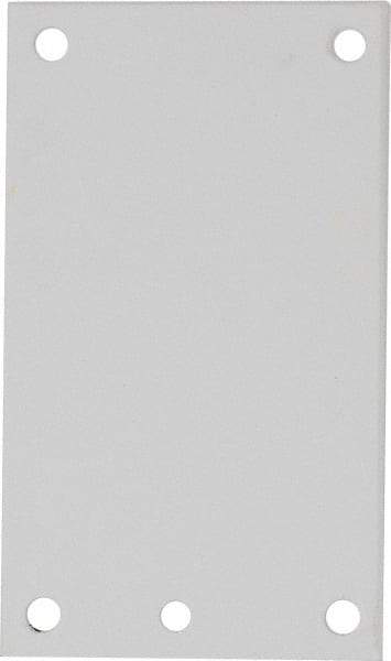 nVent Hoffman - 2-7/8" OAW x 4-7/8" OAH Powder Coat Finish Electrical Enclosure Junction Box Panel - 6" x 4" Box, 14 Gauge Steel, Use with A644PHC/A644PHCW/A845JFGR - Industrial Tool & Supply