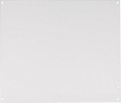 nVent Hoffman - 10-7/8" OAW x 12-7/8" OAH Powder Coat Finish Electrical Enclosure Junction Box Panel - 14" x 12" Box, 14 Gauge Steel, Use with A14128PHC/A14128PHCW/A16128JFGR - Industrial Tool & Supply