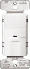 Cooper Wiring Devices - 450 Square Ft. Coverage, Infrared Occupancy Sensor Wall Switch - 600 at 120 V Incandescent, 600 at 120 V Fluorescent, 120 VAC, White - Industrial Tool & Supply