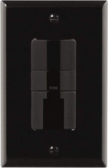 Cooper Wiring Devices - 450 Square Ft. Coverage, Infrared Occupancy Sensor Wall Switch - 600 at 120 V Incandescent, 600 at 120 V Fluorescent, 120 VAC, Black - Industrial Tool & Supply