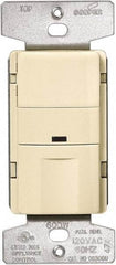 Cooper Wiring Devices - 450 Square Ft. Coverage, Infrared Occupancy Sensor Wall Switch - 600 at 120 V Incandescent, 600 at 120 V Fluorescent, 120 VAC, Almond - Industrial Tool & Supply